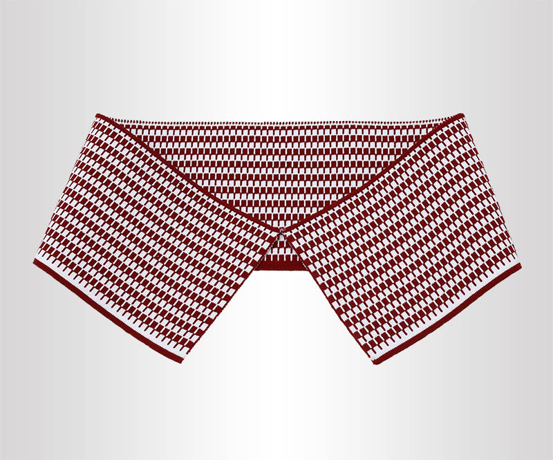 滿(mǎn)天星提花18針針織短袖T恤衫橫機(jī)羅紋領(lǐng)